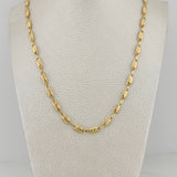 Cadena Rustica Corona 11.3 g / 24 1/2 in / 3.4 mm Oro Amarillo 18K