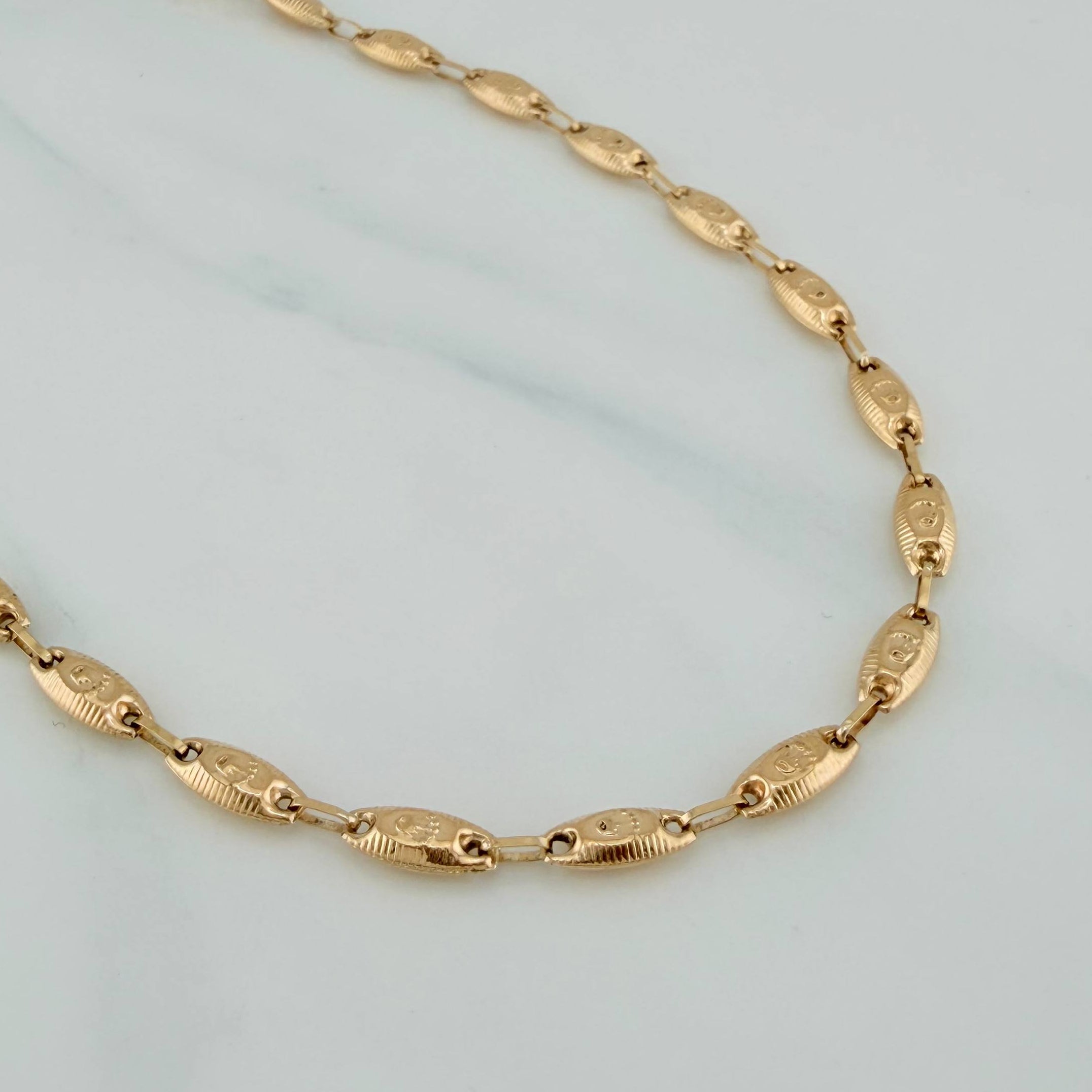 Cadena Rustica Corona 11.65 g / 24 1/2 in / 3.45 mm 18K
