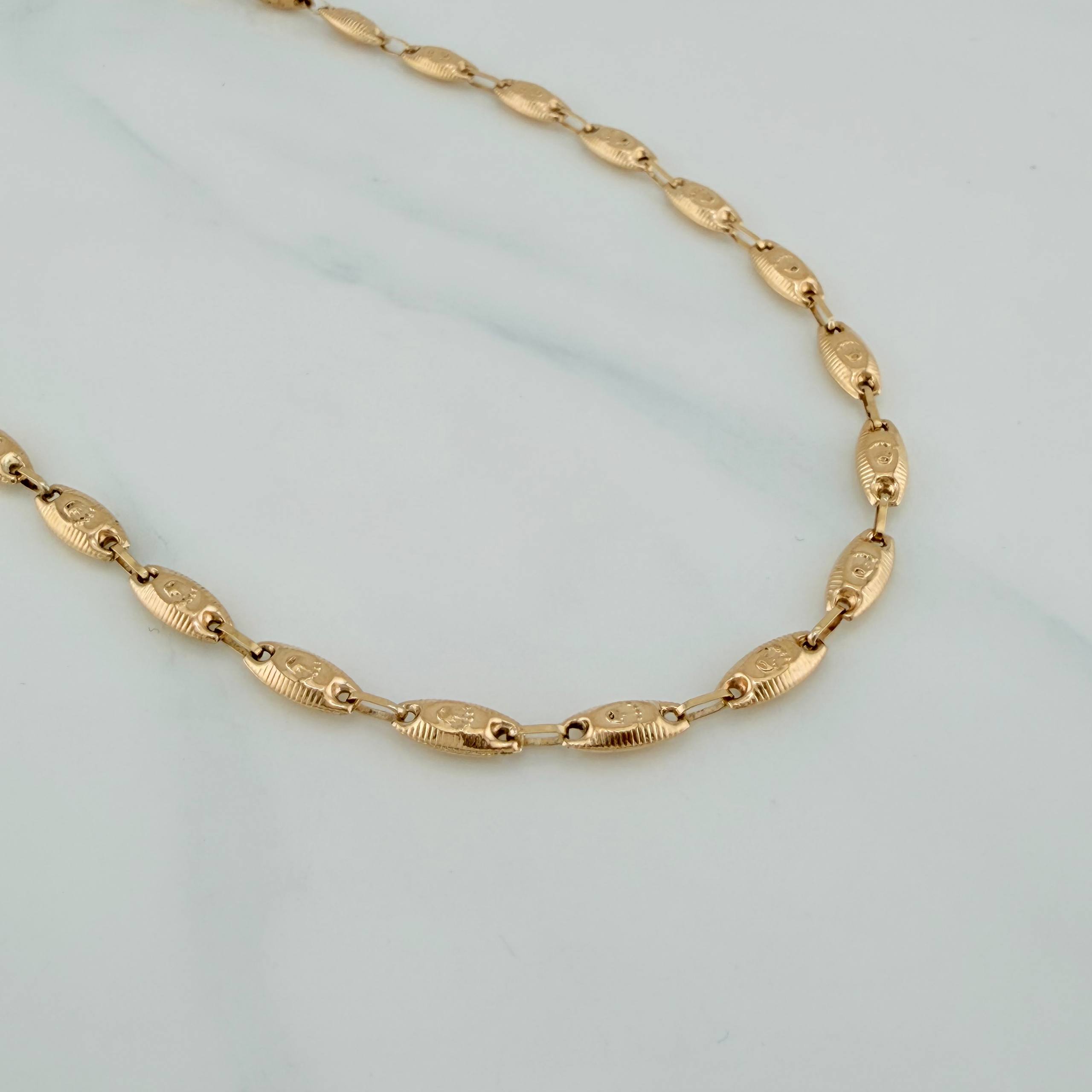 Cadena Rustico Corona 11.45 g / 24 in / 4.38 mm Oro Amarillo 18K