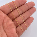 Cadena Singapur 1.05gr / 50cm / +3Oro 18K &