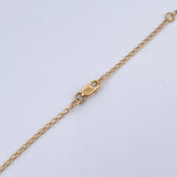 Espiga Chain Clover 9.25gr / 47.4cm-51.1cm / 1.4mm Diamond Cut 18K Yellow Gold &