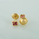 Topos Trebol 0.6gr / 3.8mm Oro Amarillo 18K %