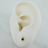 Stud Earrings Four Claws 0.5g / 2.3mm Yellow Gold 18K %