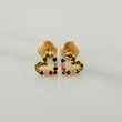 Topos Silueta Corazón 0.8gr / 6.2mm Oro Amarillo 18K %