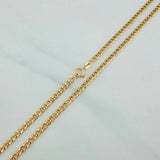 Cadena Cubana 3.6 g / 28 in / 2.4 mm Oro Amarillo 18K