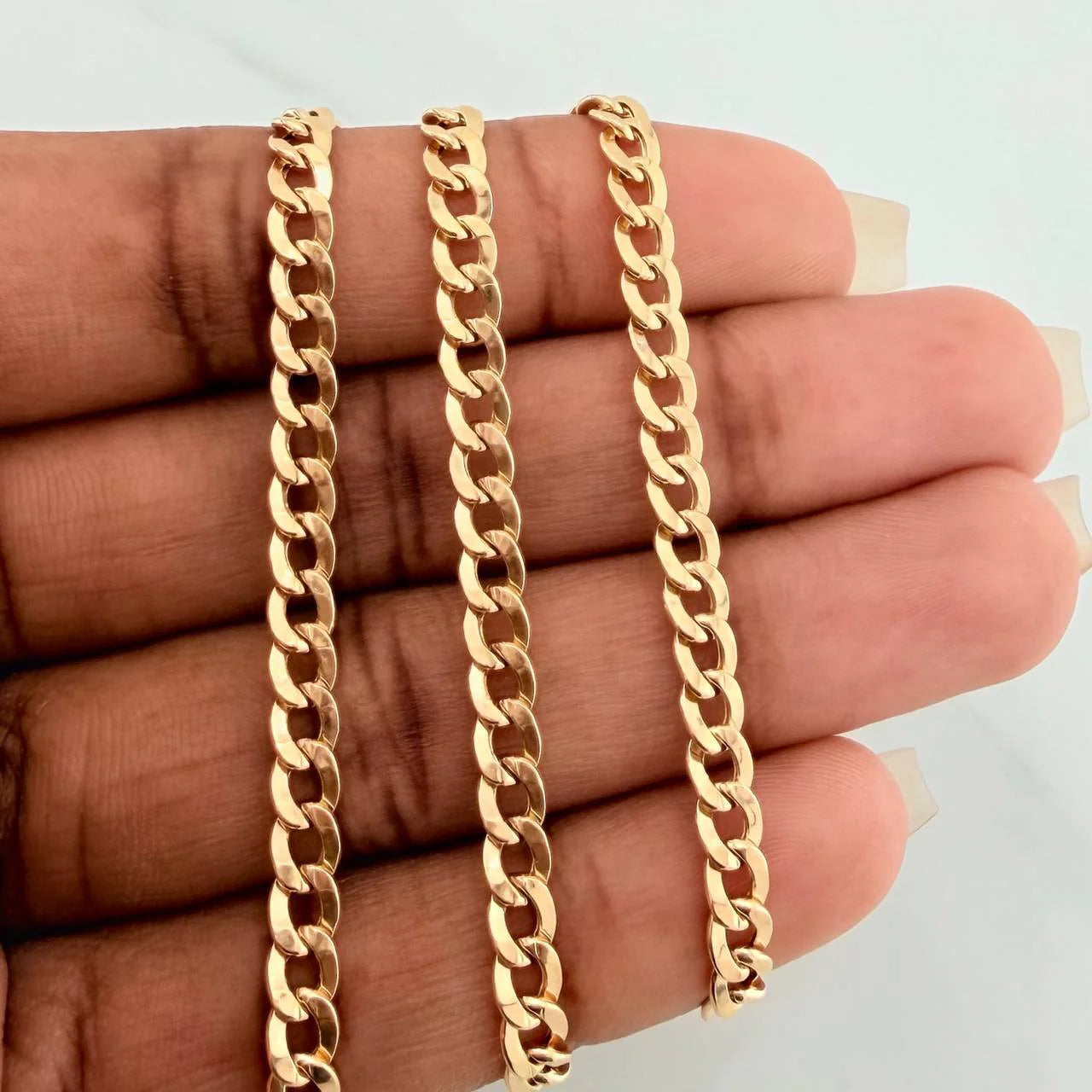 Cadena Cubana 7.8 g / 24 in / 4.05 mm Oro Amarillo 18K