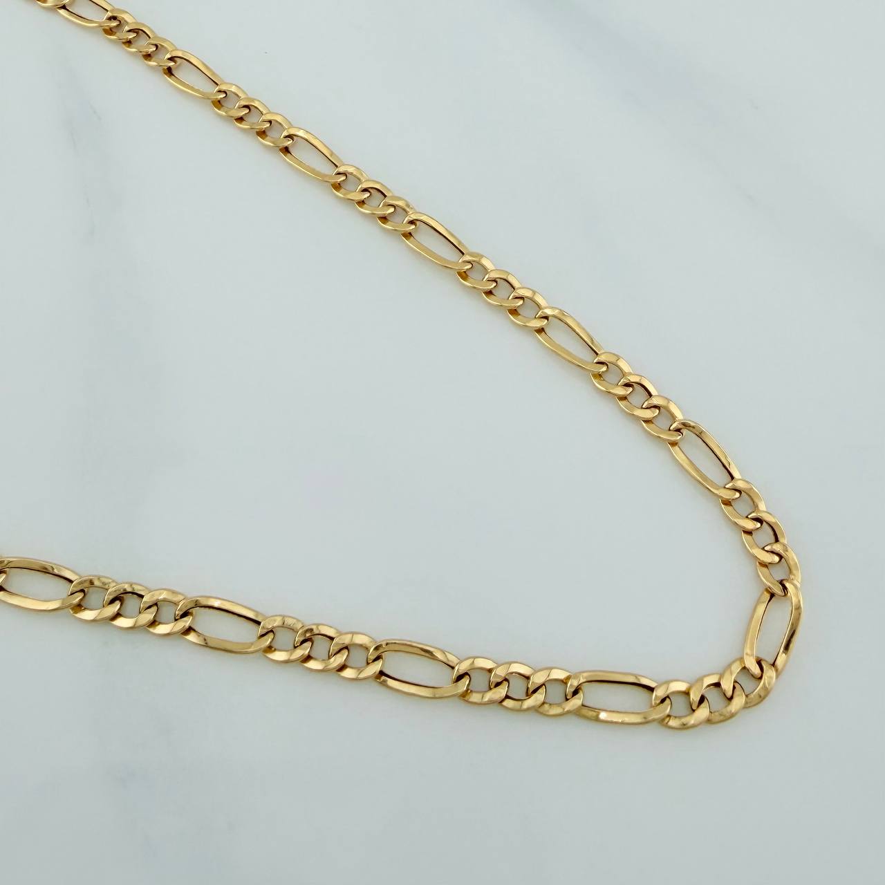 Figaro Chain 4.6g / 27 1/2 in / 3.5mm Yellow Gold +1 18K $