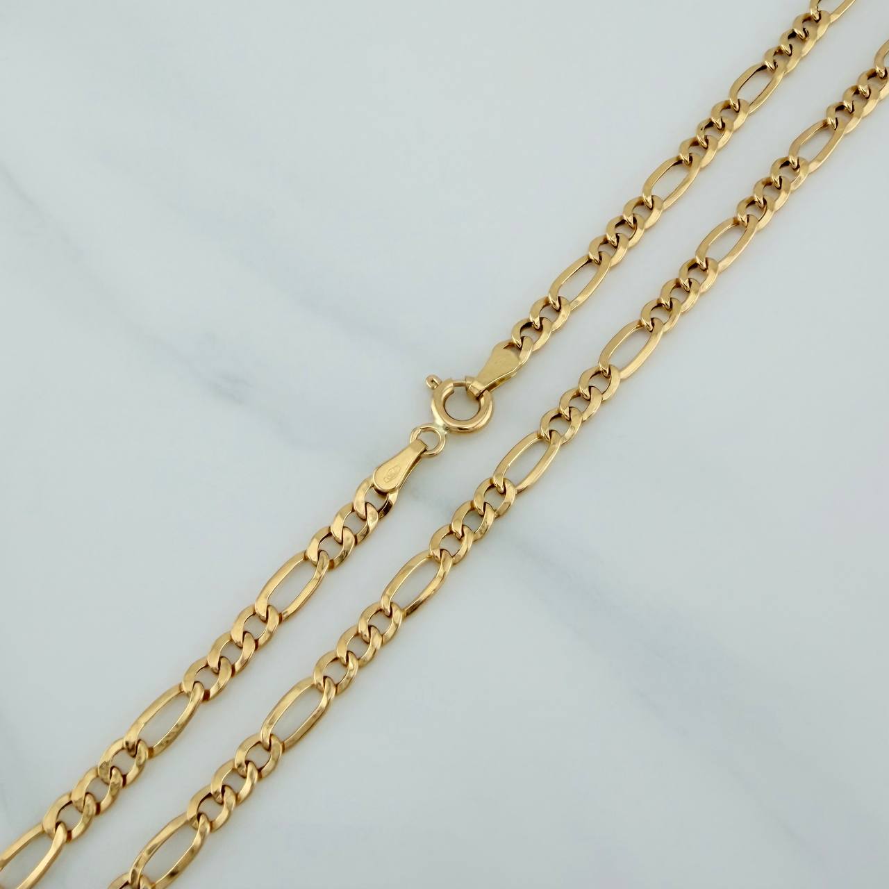 Figaro Chain 4.6g / 27 1/2 in / 3.5mm Yellow Gold +1 18K $