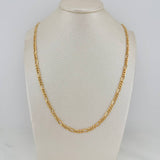 Figaro Chain 4.6g / 27 1/2 in / 3.5mm Yellow Gold +1 18K $