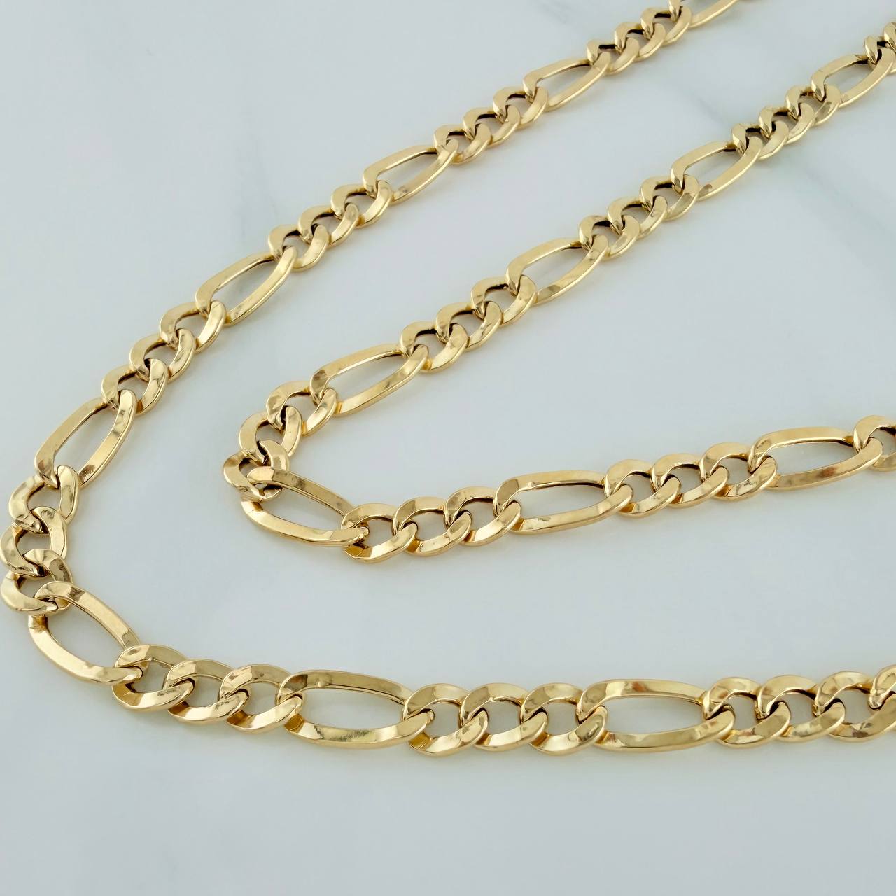 Figaro Chain 7.6g / 28 3/4 in / 4.6mm Yellow Gold +1 18K $