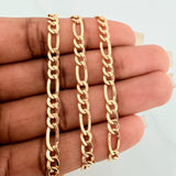 Figaro Chain 7.6g / 28 3/4 in / 4.6mm Yellow Gold +1 18K $