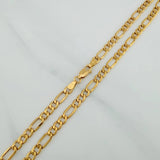 Figaro Chain 8g / 23 3/4 in / 4.3mm Yellow Gold +1 18K $