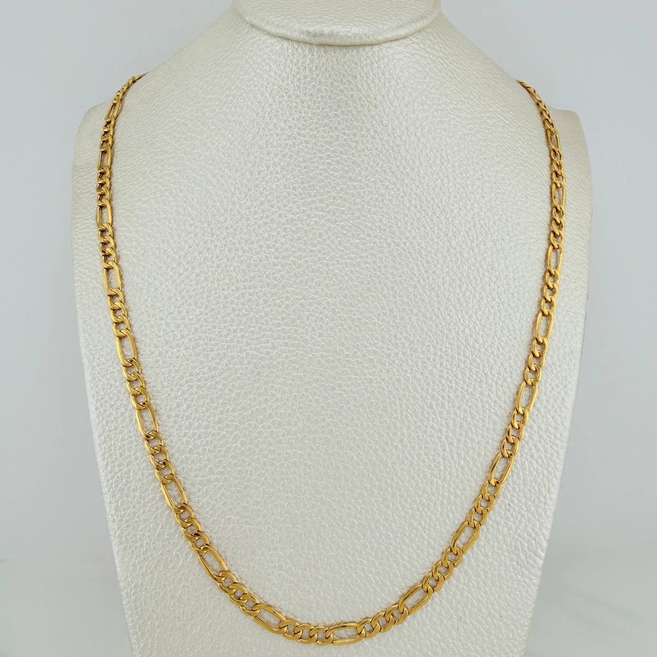 Figaro Chain 8g / 23 3/4 in / 4.3mm Yellow Gold +1 18K $