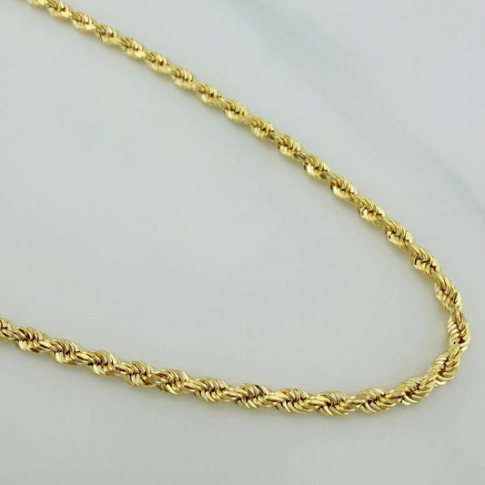 Rope Chain 5.7g / 19 3/4 in / 2.5mm Yellow Gold +3 18K $