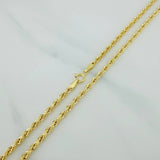 Rope Chain 5.7g / 19 3/4 in / 2.5mm Yellow Gold +3 18K $