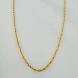 Rope Chain 1.5gr / 23.6in / 18K Gold +3 $