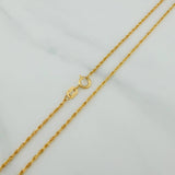Rope Chain 1.5gr / 23.6in / 18K Gold +3 $