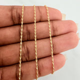 Rope Chain 1.5gr / 23.6in / 18K Gold +3 $