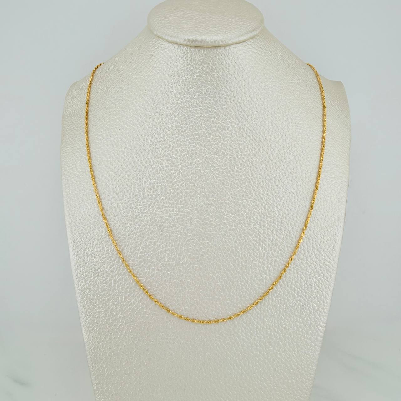 Rope Chain 1 g / 19 3/4 in / 1.2 mm Yellow Gold 18K