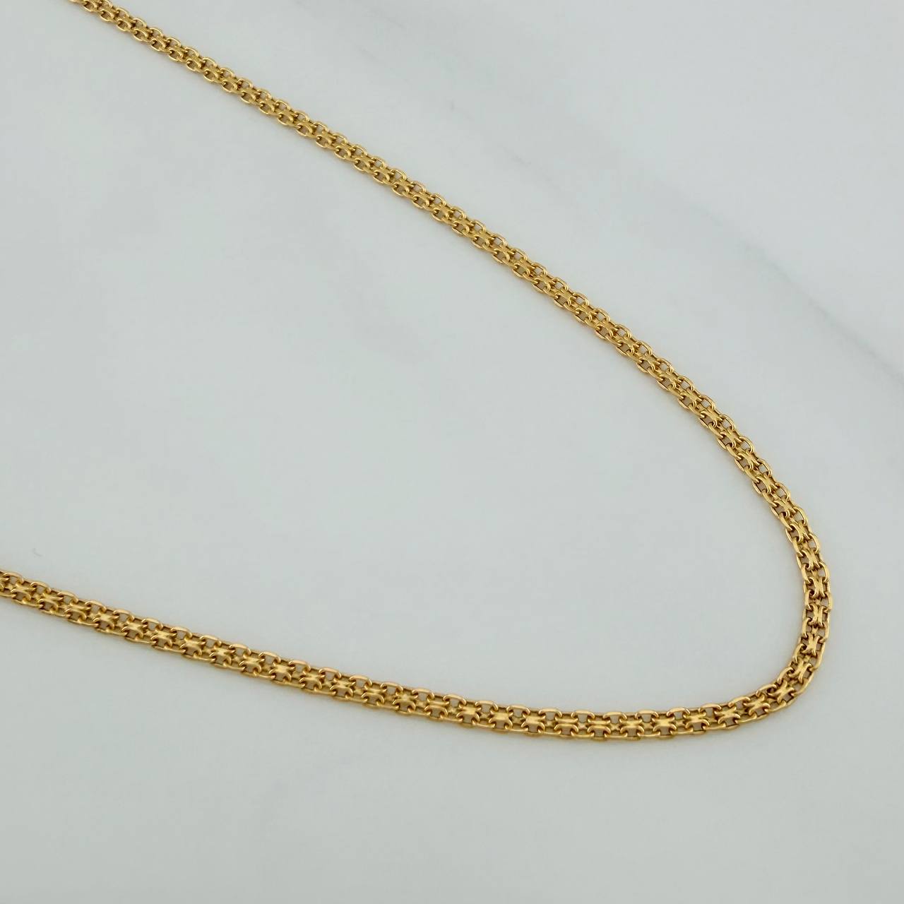 Cadena China 3.15gr / 23 1/2 in / 1.4mm Oro Amarillo +3 18K $