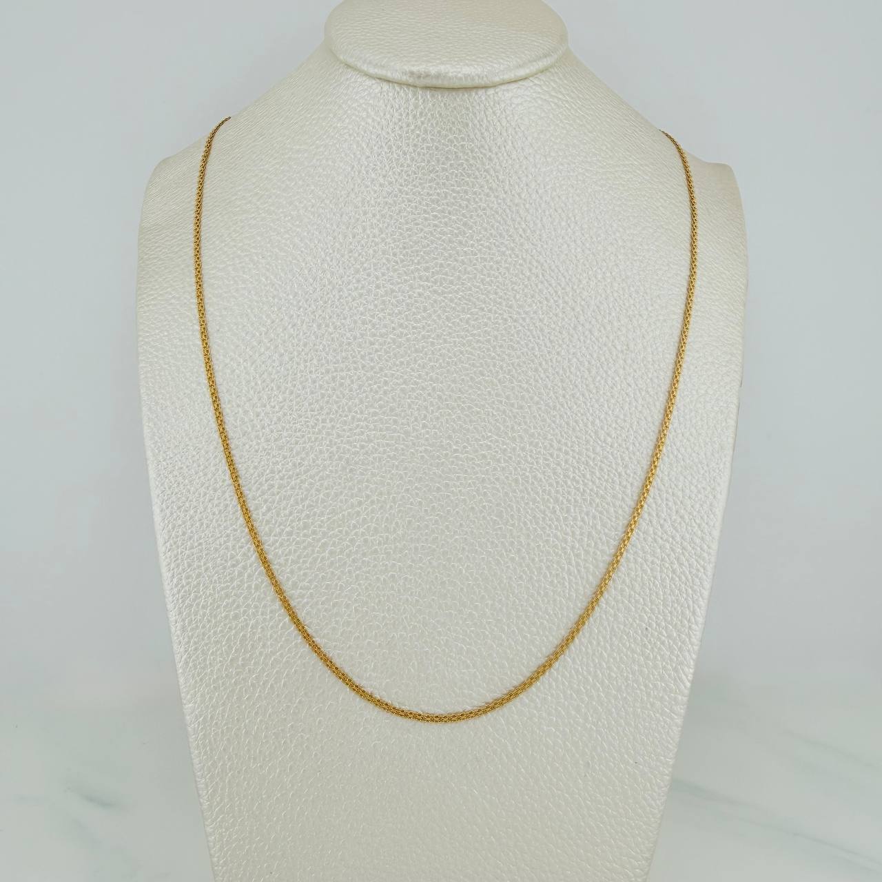 Cadena China 3.15gr / 23 1/2 in / 1.4mm Oro Amarillo +3 18K $