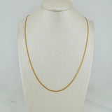 Cadena China 3.15gr / 23 1/2 in / 1.4mm Oro Amarillo +3 18K $