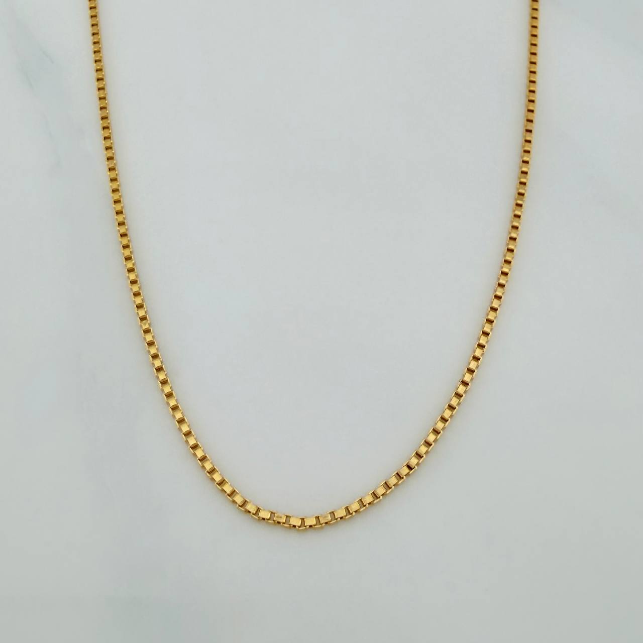 Cadena Veneciana 1.75gr / 23 1/2 in / 0.8mm Oro Amarillo +3 18K $