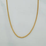 Cadena Veneciana 1.8gr / 23 1/2 in / 0.8mm Oro Amarillo +3 18K $