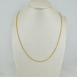 Cadena Veneciana 1.8gr / 23 1/2 in / 0.8mm Oro Amarillo +3 18K $