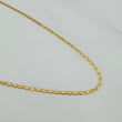 Cadena Escalera Plana 1.2gr / 17 3/4 in / 1.2mm Oro Amarillo +3 18K $