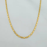 Cadena Escalera Plana 1.2gr / 17 3/4 in / 1.2mm Oro Amarillo +3 18K $