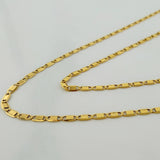 Cadena Escalera Plana 1.2gr / 17 3/4 in / 1.2mm Oro Amarillo +3 18K $