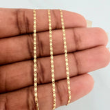 Cadena Escalera Plana 1.2gr / 17 3/4 in / 1.2mm Oro Amarillo +3 18K $