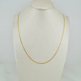 Cadena Escalera Plana 1.2gr / 17 3/4 in / 1.2mm Oro Amarillo +3 18K $