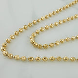 Cadena Militar Media Luna 12.75gr / 20 in / 3mm Oro Amarillo Nac.Esp. 18K %