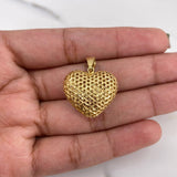 Pendant Filigree Heart 1.8gr / 2.3cm / 18K Yellow Gold #