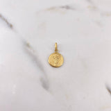 Dije Medalla Divino Niño 0.5gr / 1.8cm / Troquelado Oro Amarillo 18K #