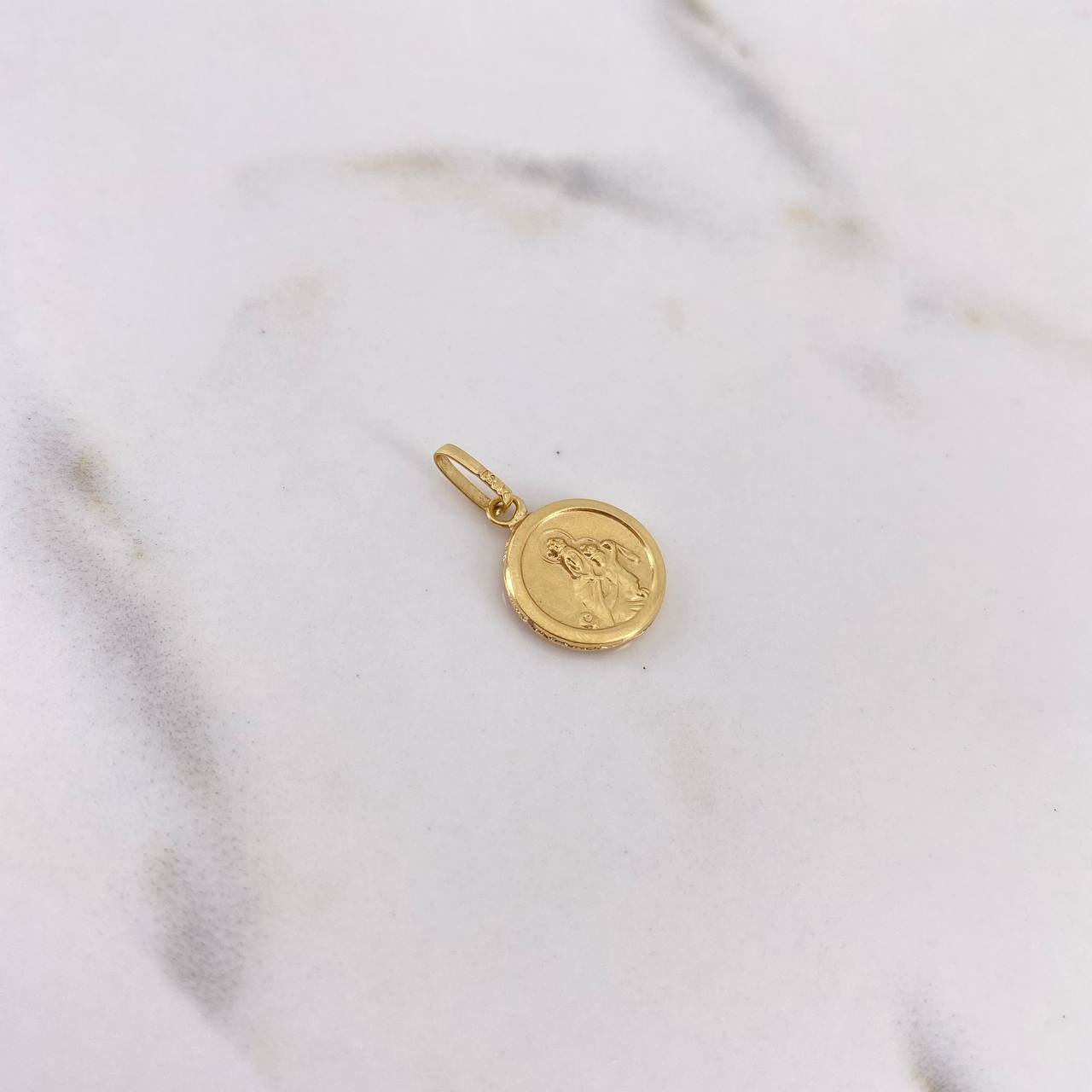 Dije Virgen Del Carmen 0.55gr / 1.9cm / Troquelado Oro Amarillo 18K #