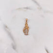 Dije Virgen Del Carmen 1.4gr / 2.6cm / Circones Blancos Oro Rosa 18K #