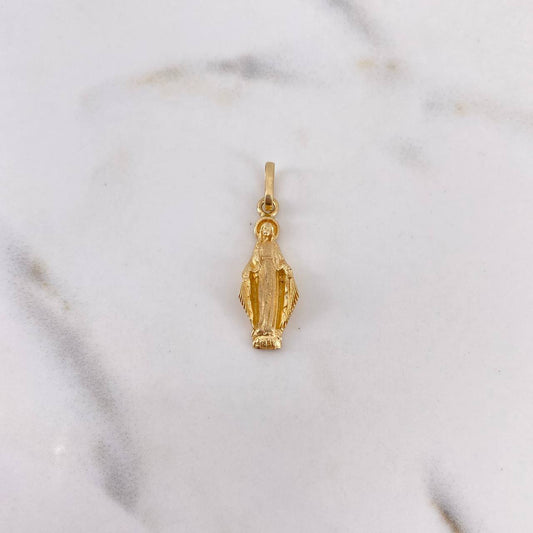 Dije Virgen Milagrosa 2.15gr / 2.8cm / Oro Amarillo 18K #