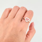 Anillo Corazón Tupido 2.6gr / T6 1/2 / Oro Amarillo 18K ©