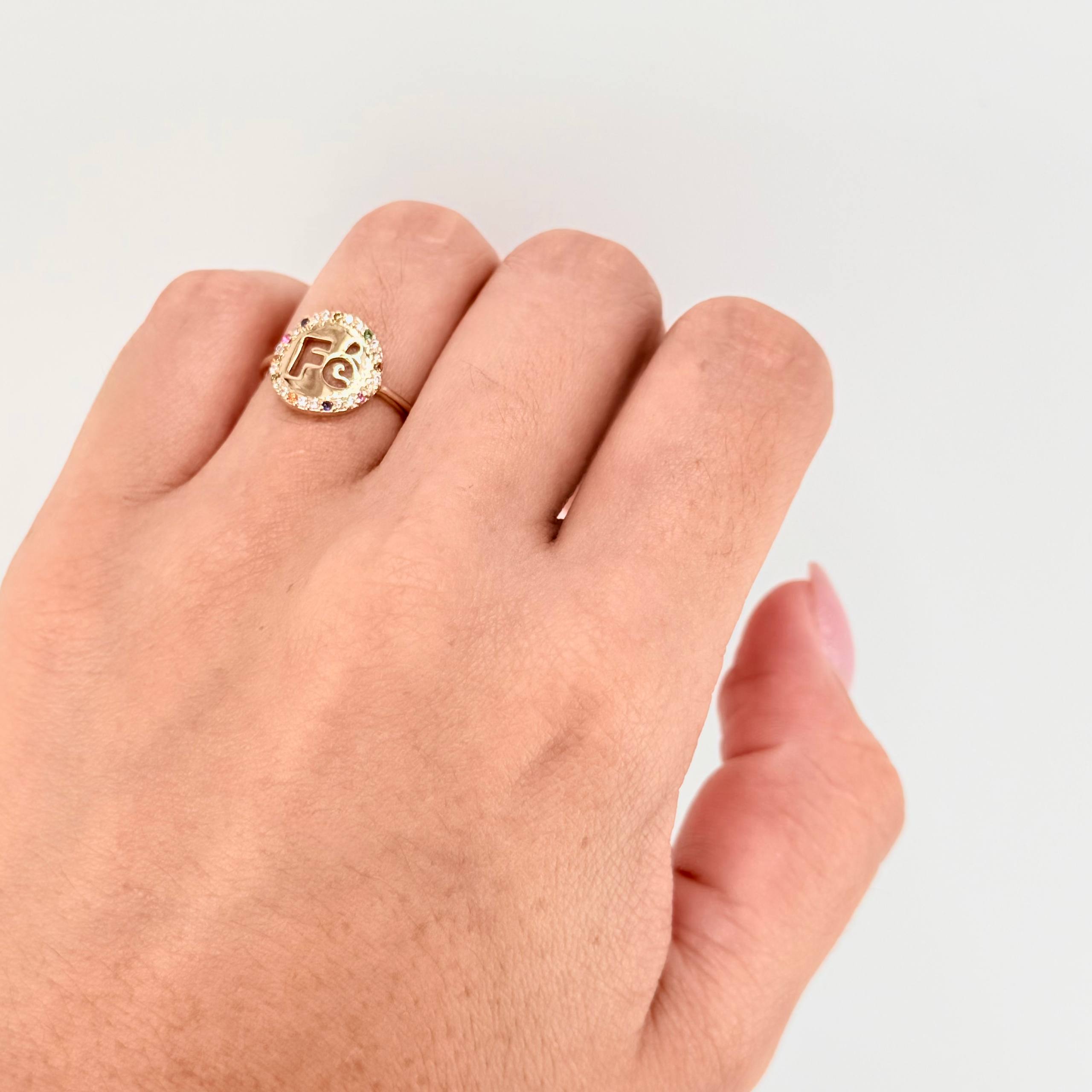 Anillo Fé 1.85gr / T5 3/4 / Oro Amarillo 18K ©