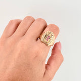 Anillo Virgen Guadalupe 8.75gr / T8 1/4 / Oro Amarillo 18K ©