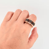 Anillo Bolas De Fuego 8.45gr / T10 3/4 / Oro Rosa 18K ©