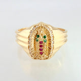 Anillo Virgen Guadalupe 4.35gr / T10 / Oro Amarillo 18K ©