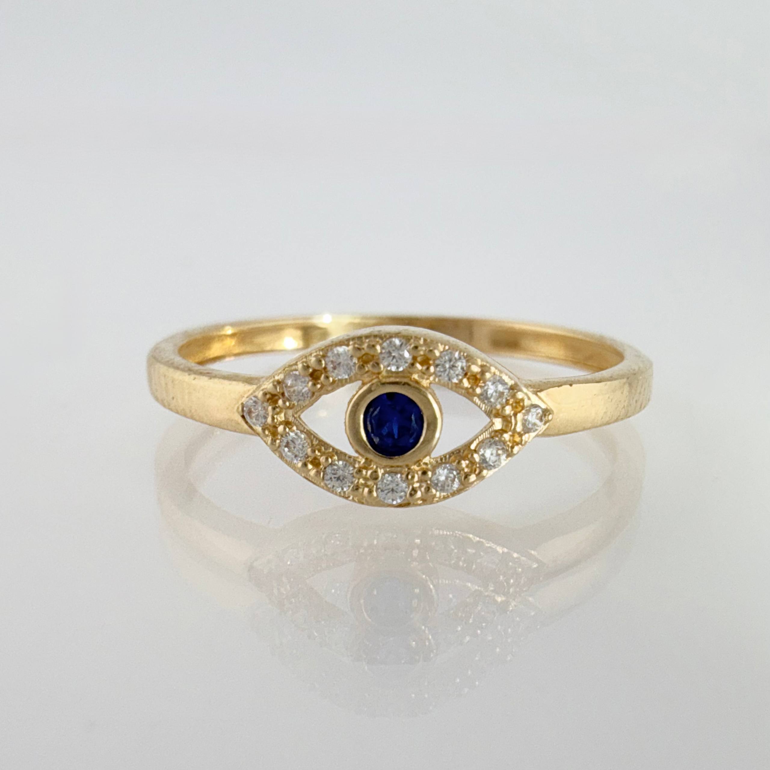 Anillo Ojo Tupido 1.4gr / T7 3/4 / Oro Amarillo 18K ©