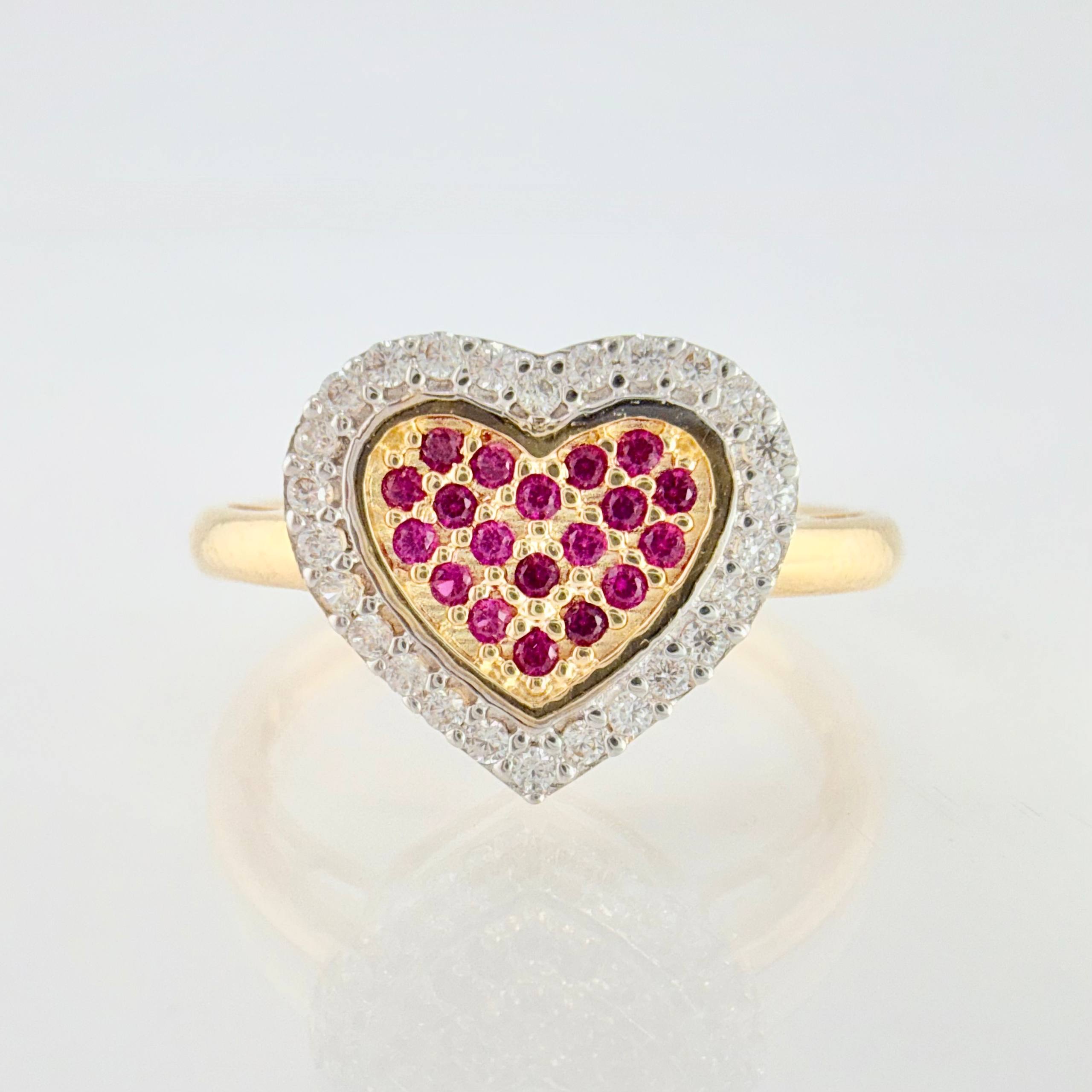 Anillo Corazón Tupido 2.6gr / T6 1/2 / Oro Amarillo 18K ©
