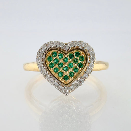 Anillo Corazón Tupido 2.65gr / T7 1/2 / Oro Amarillo 18K ©