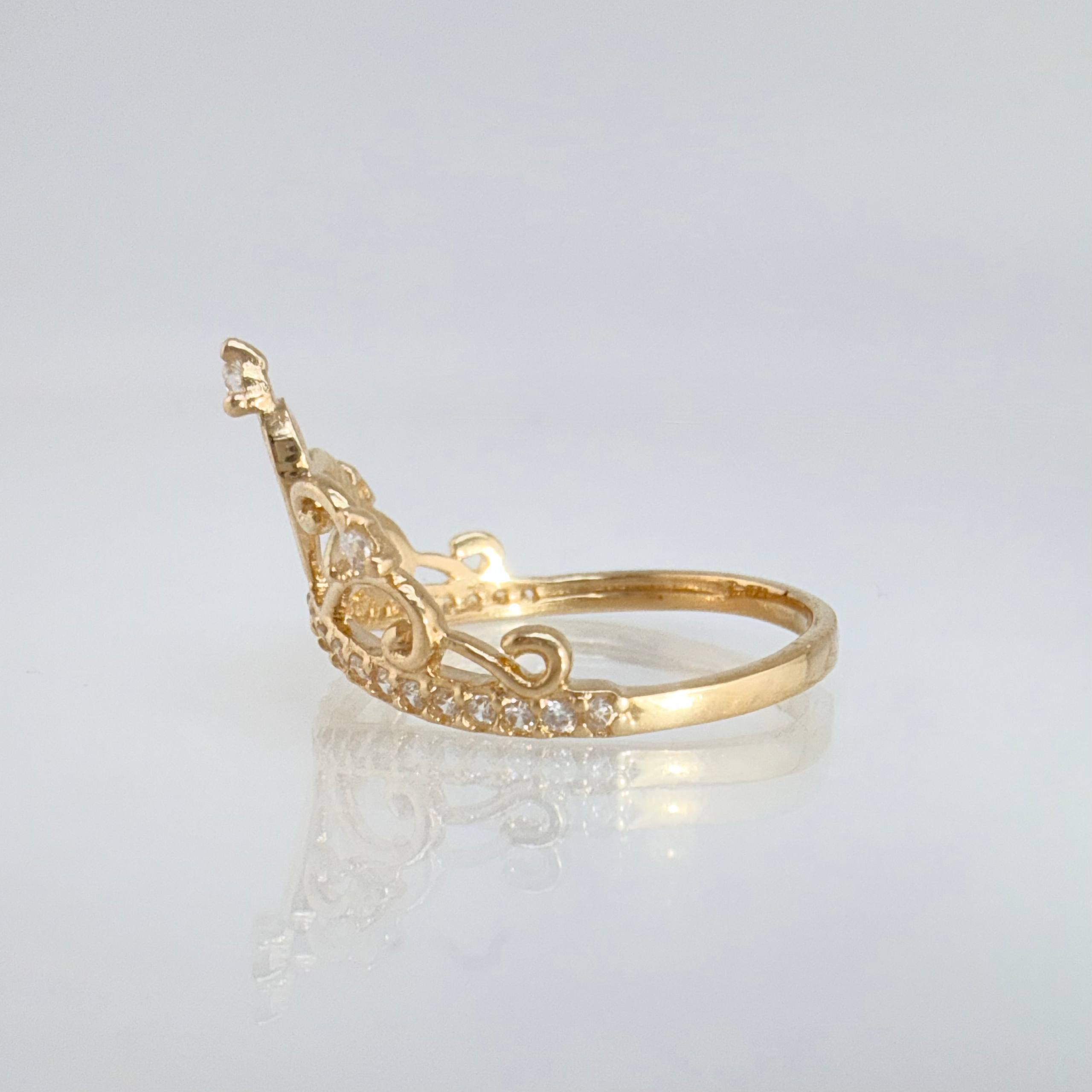 Anillo Tiara 1.85gr / T5 1/4 / Oro Amarillo 18K ©