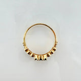 Anillo Corona Incrustada 2.65gr / T7 1/4 / Oro Amarillo 18K ©